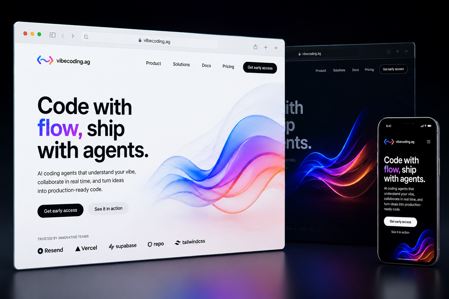 vibecoding.ag website concept preview