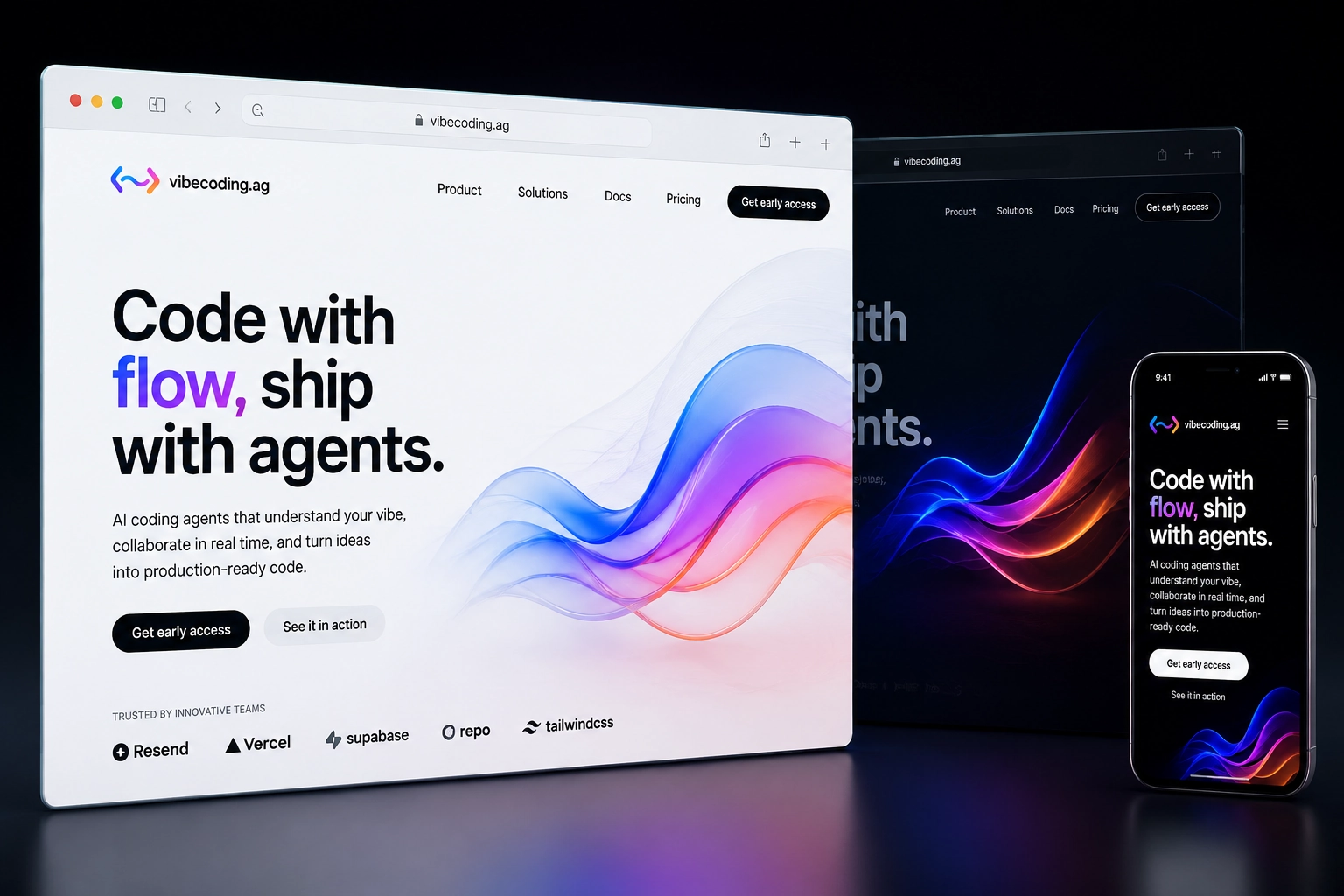 vibecoding.ag website concept preview