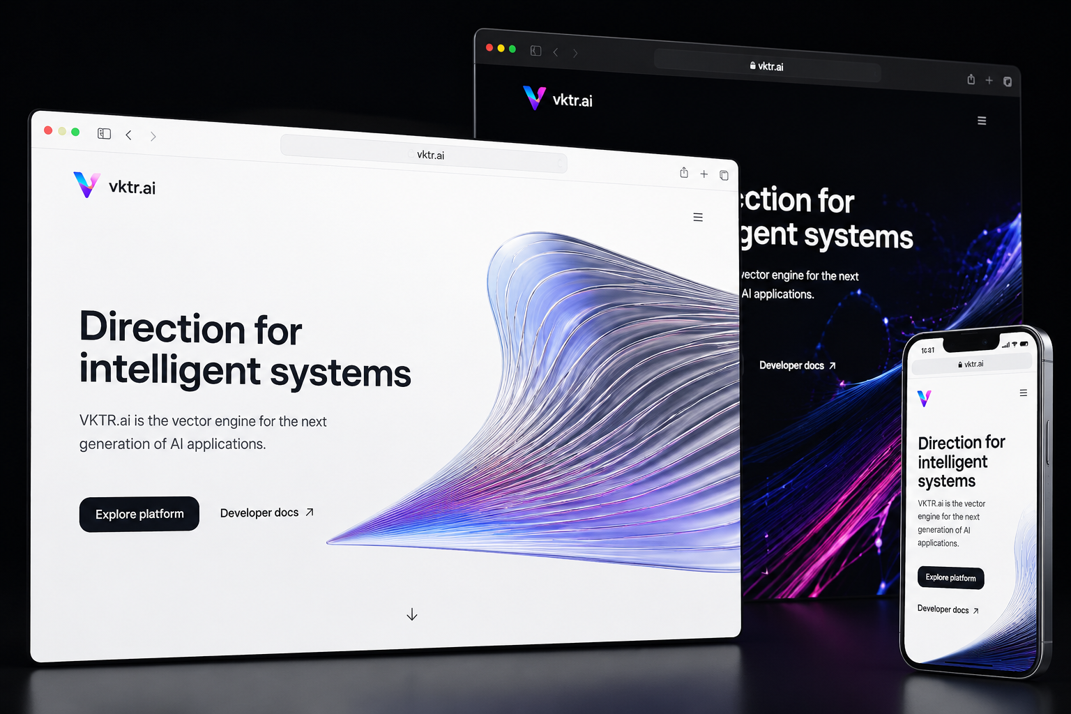 vktr.ai website concept preview