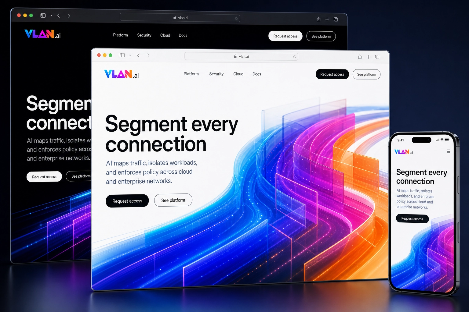vlan.ai website concept preview