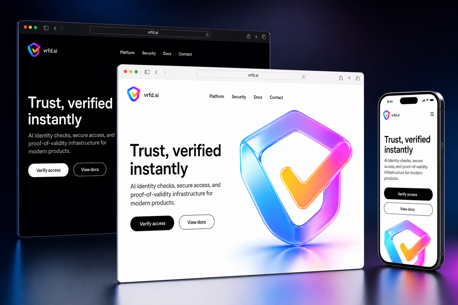 vrfd.si website concept preview