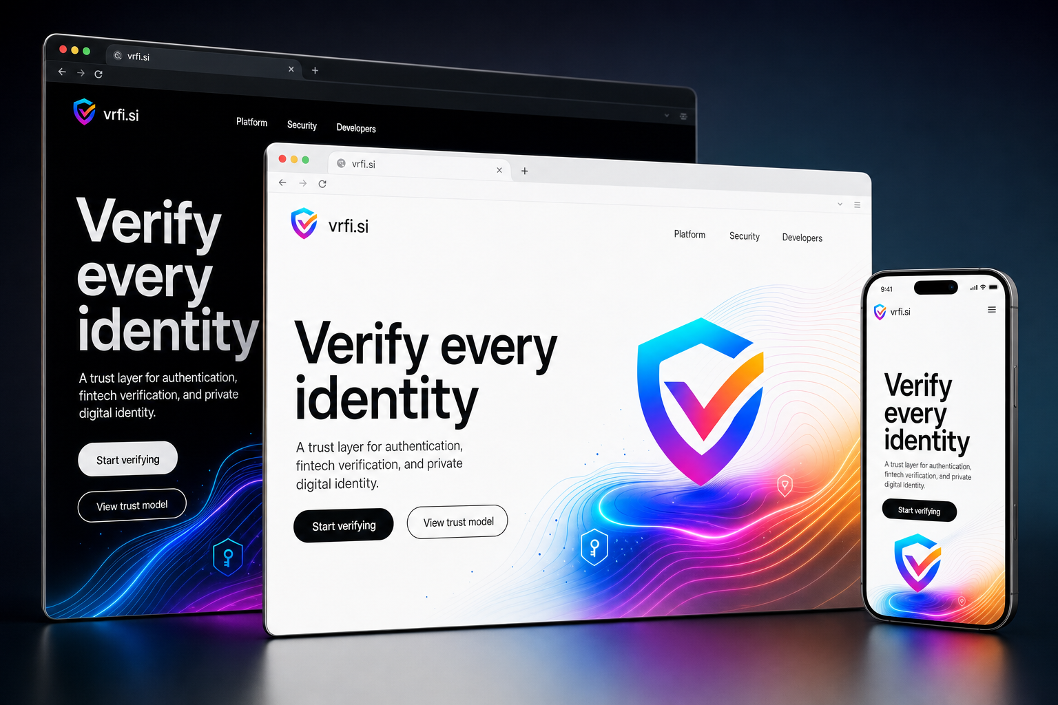 vrfi.si website concept preview