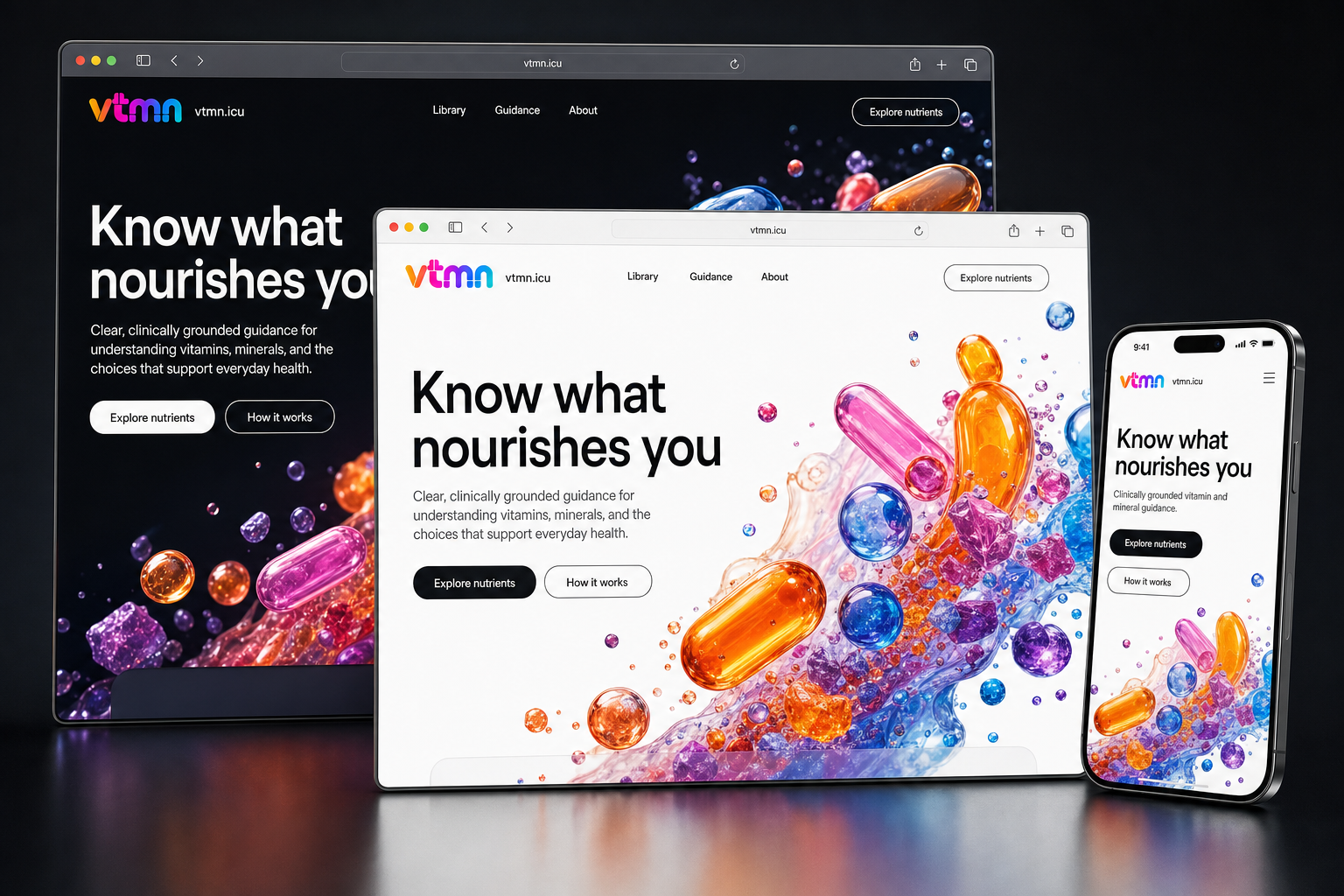 vtmn.icu website concept preview enlarged