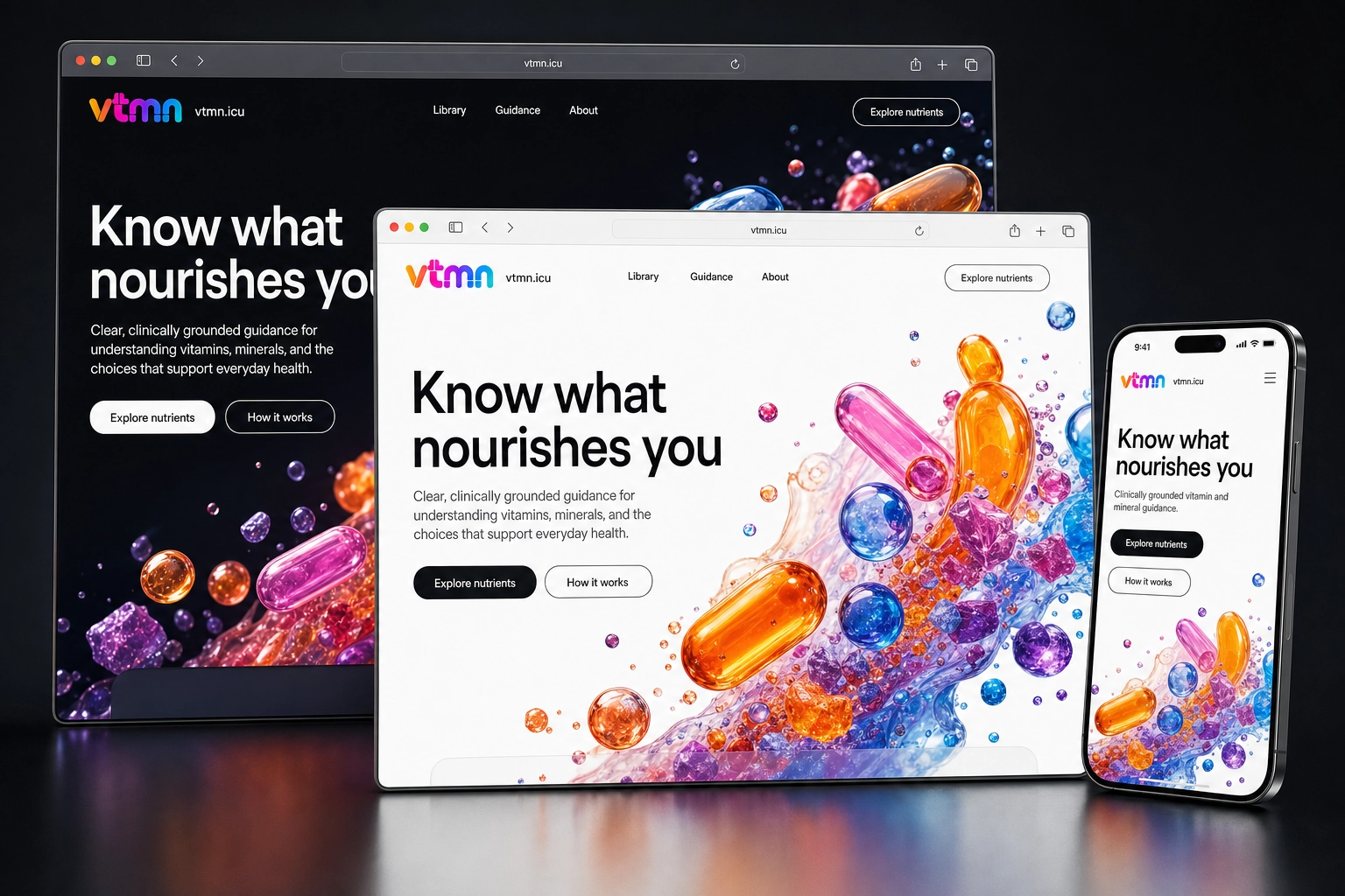 vtmn.icu website concept preview