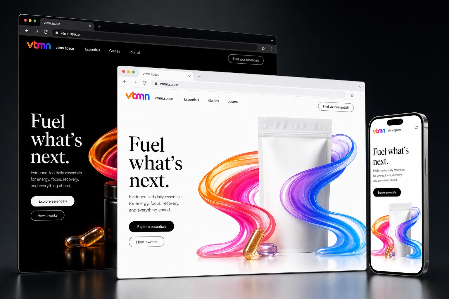 vtmn.space website concept preview