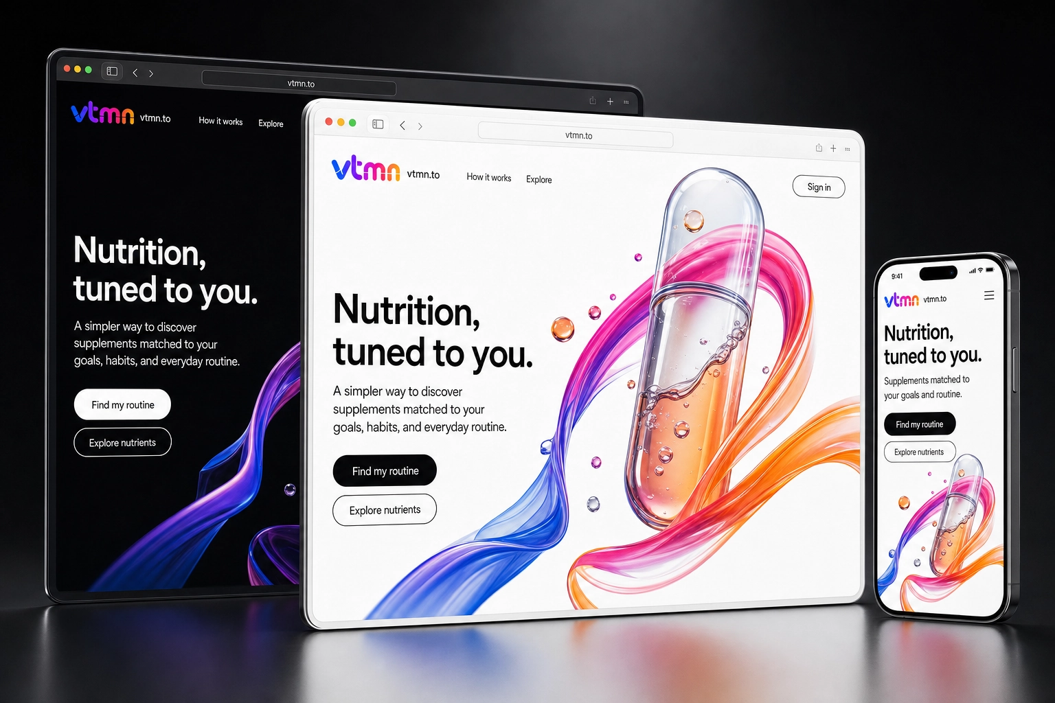 vtmn.to website concept preview