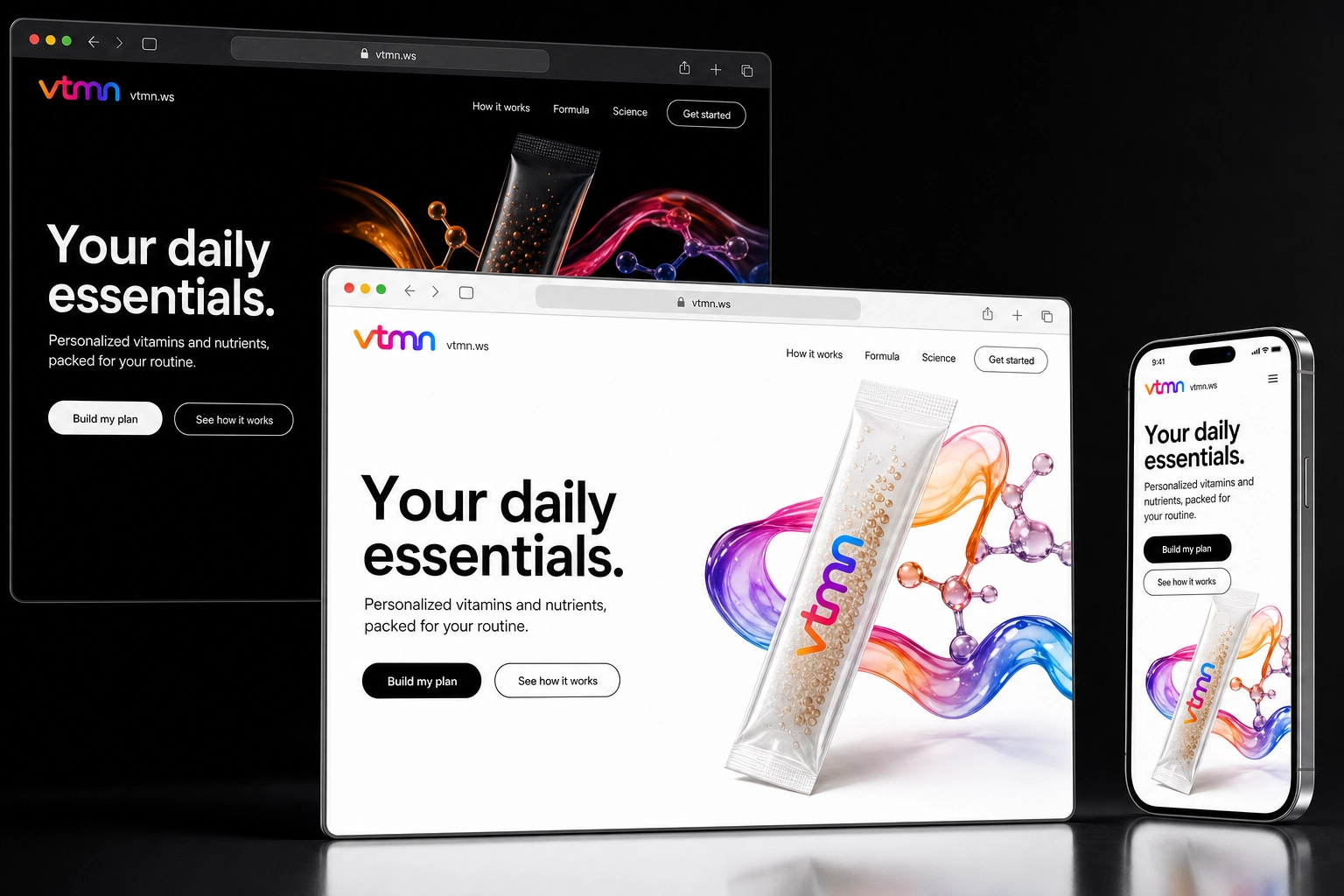 vtmn.ws website concept preview