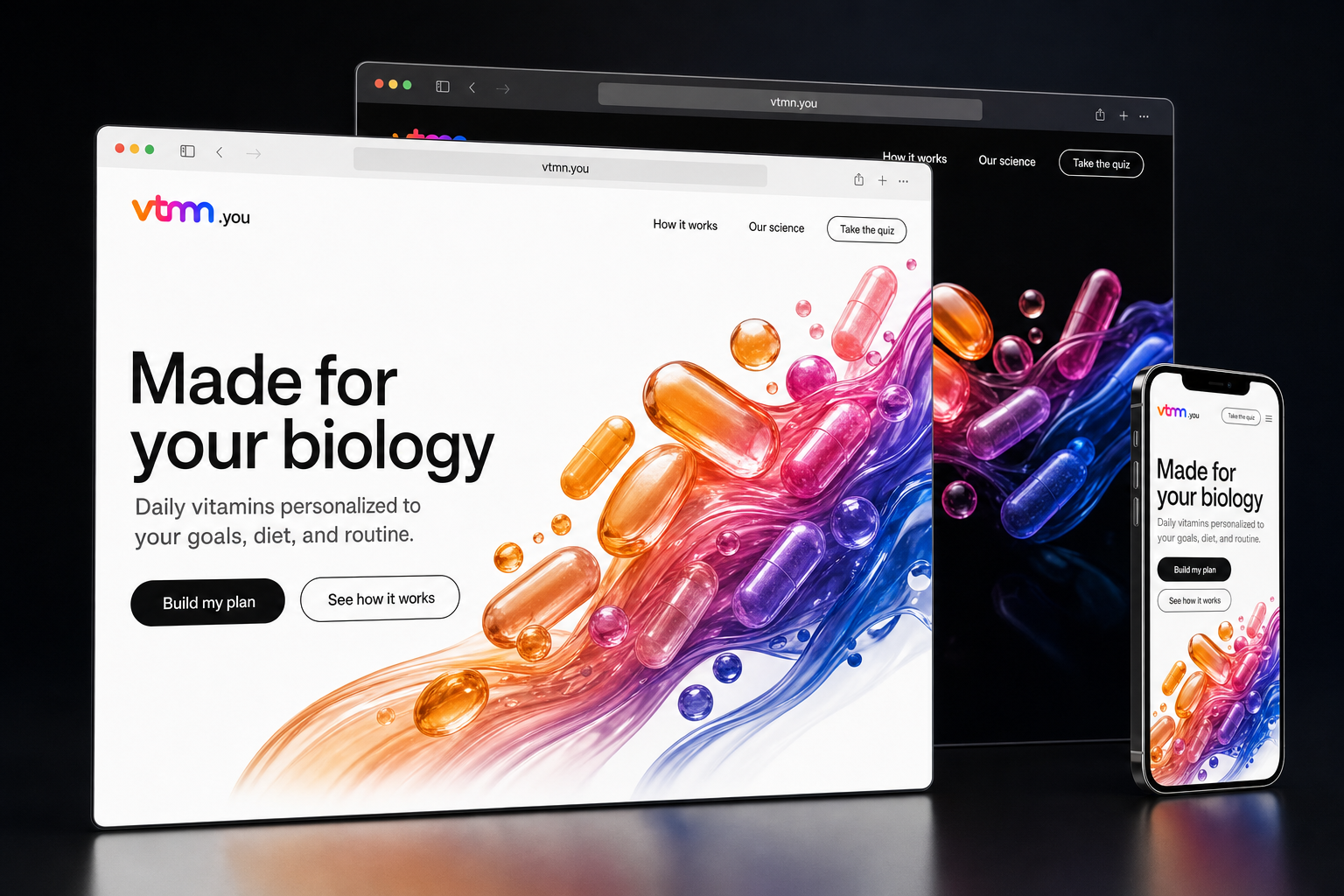 vtmn.you website concept preview enlarged