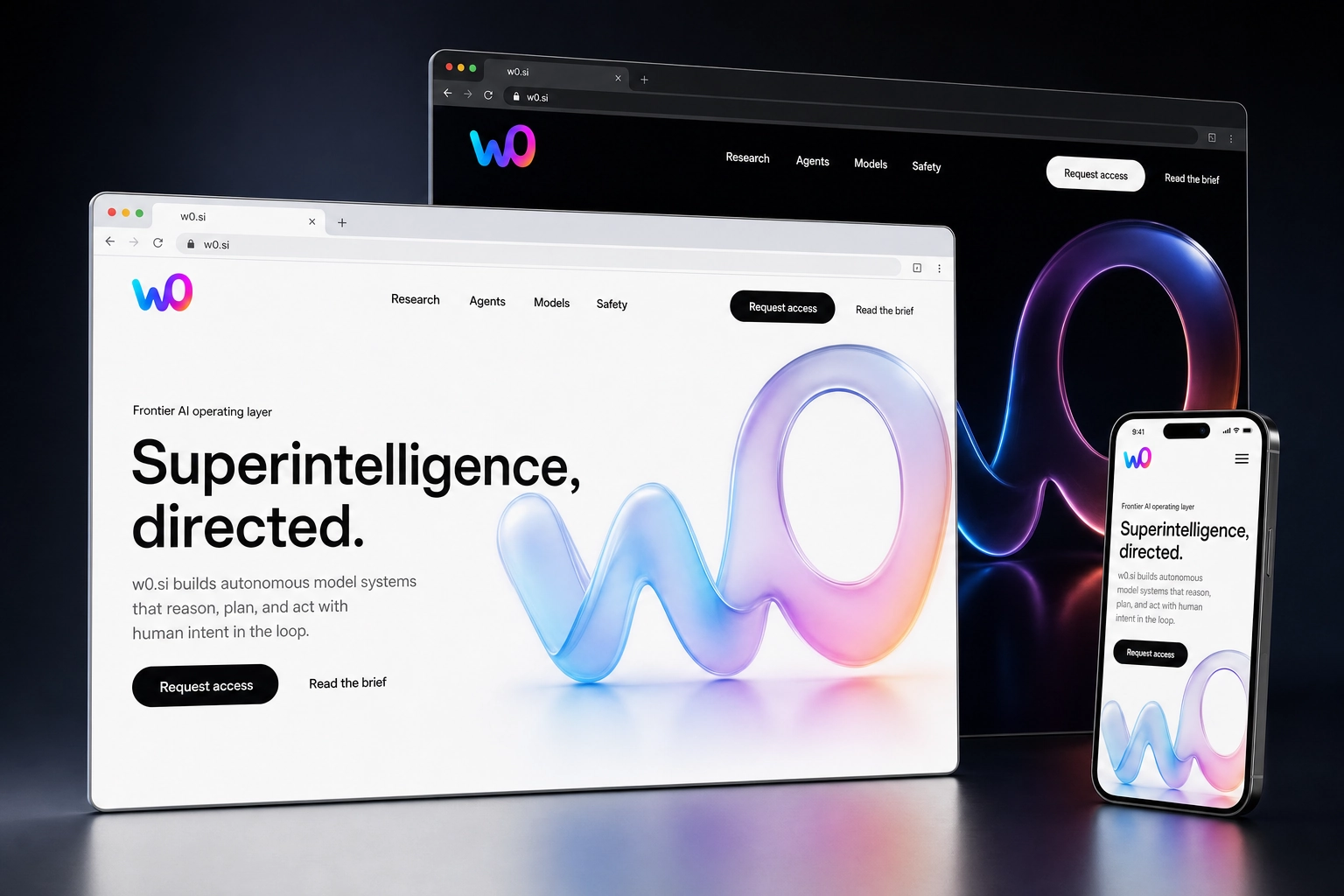 w0.si website concept preview