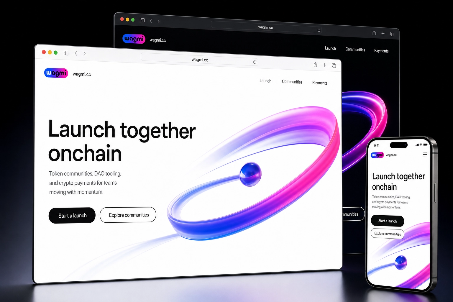 wagmi.cc website concept preview