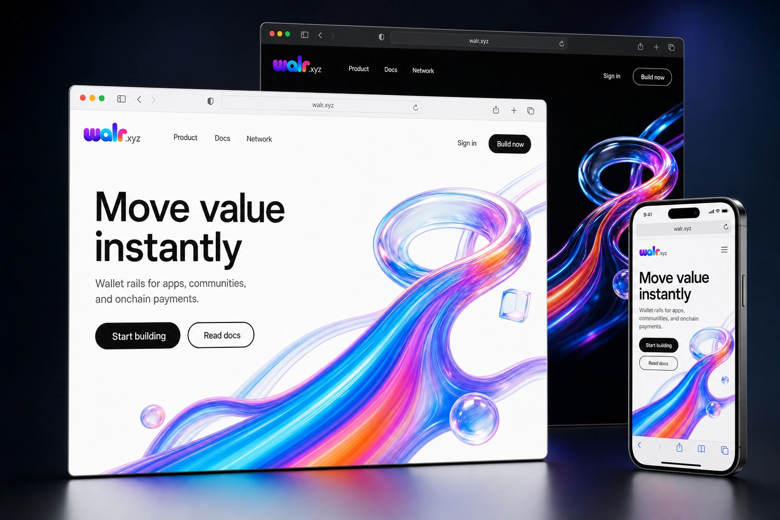 walr.xyz website concept preview