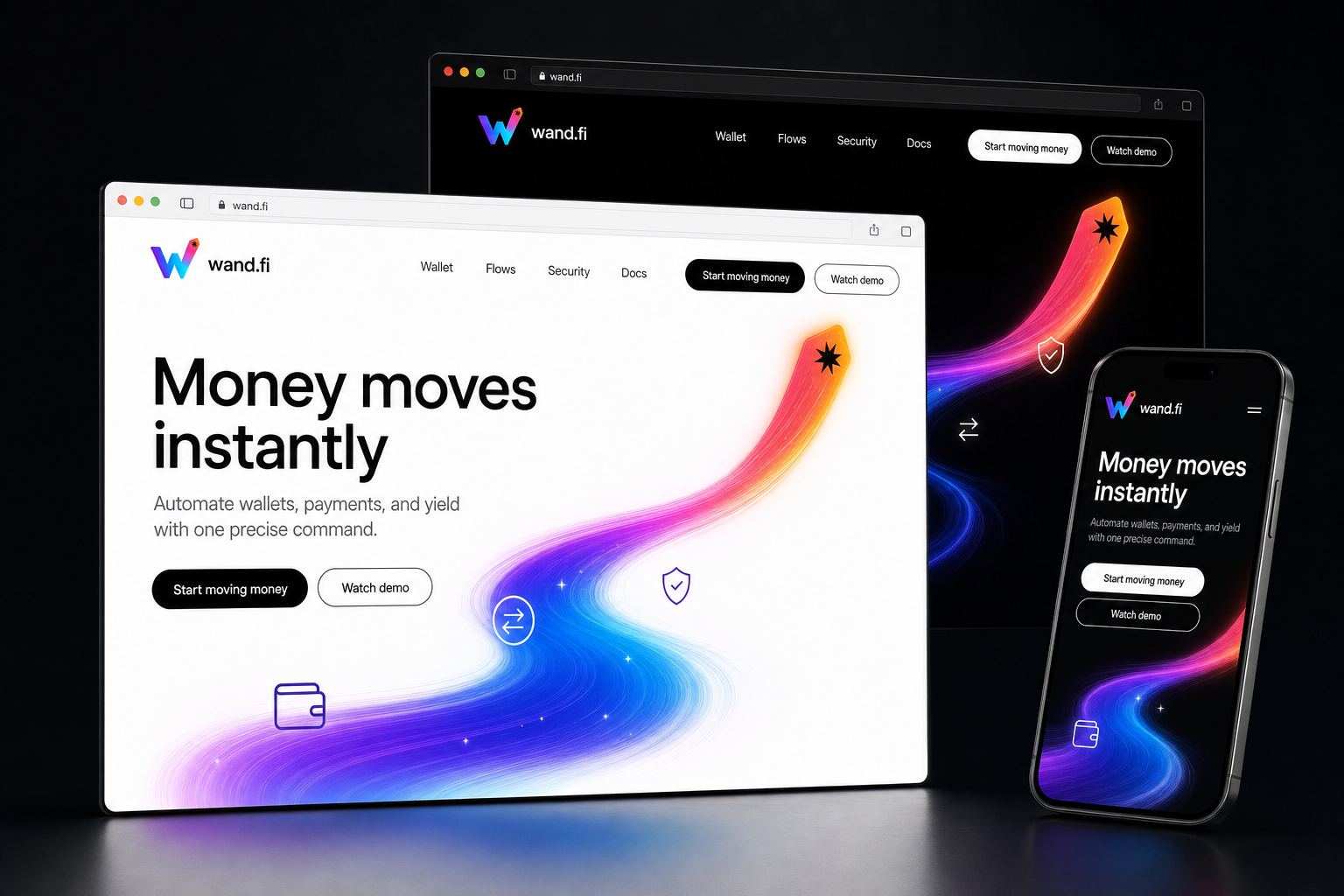 wand.fi website concept preview enlarged