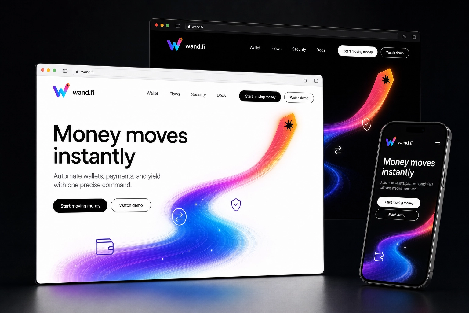 wand.fi website concept preview