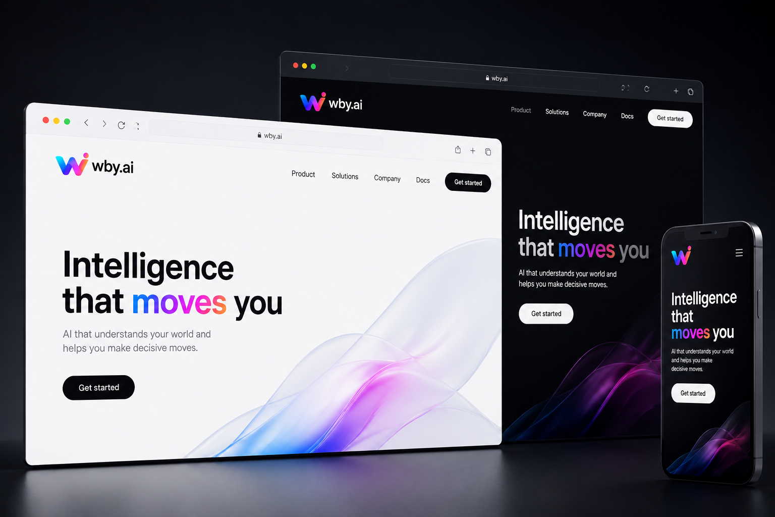 wby.ai website concept preview