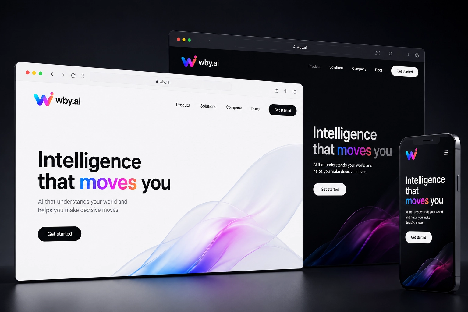 wby.ai website concept preview