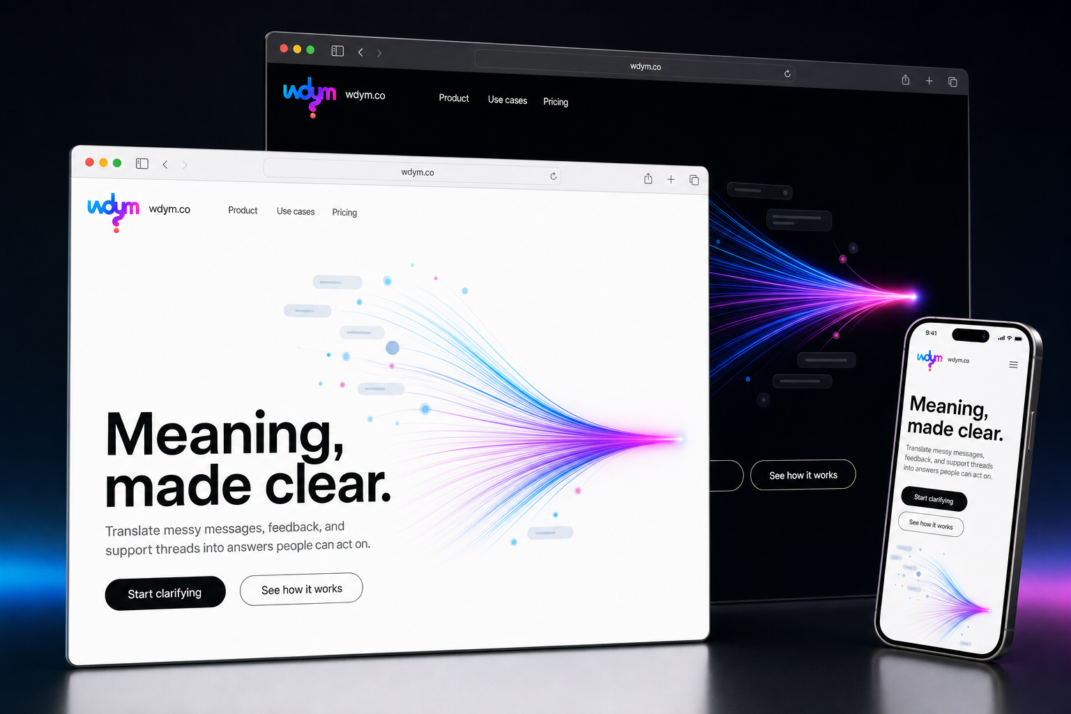 wdym.co website concept preview enlarged