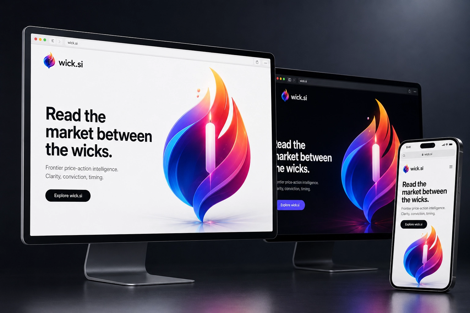 wick.si website concept preview