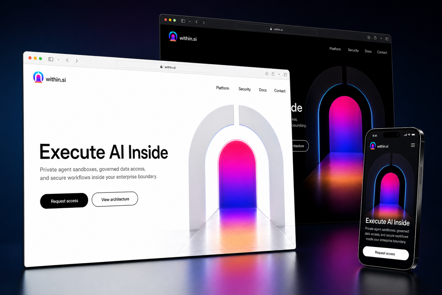 within.si website concept preview