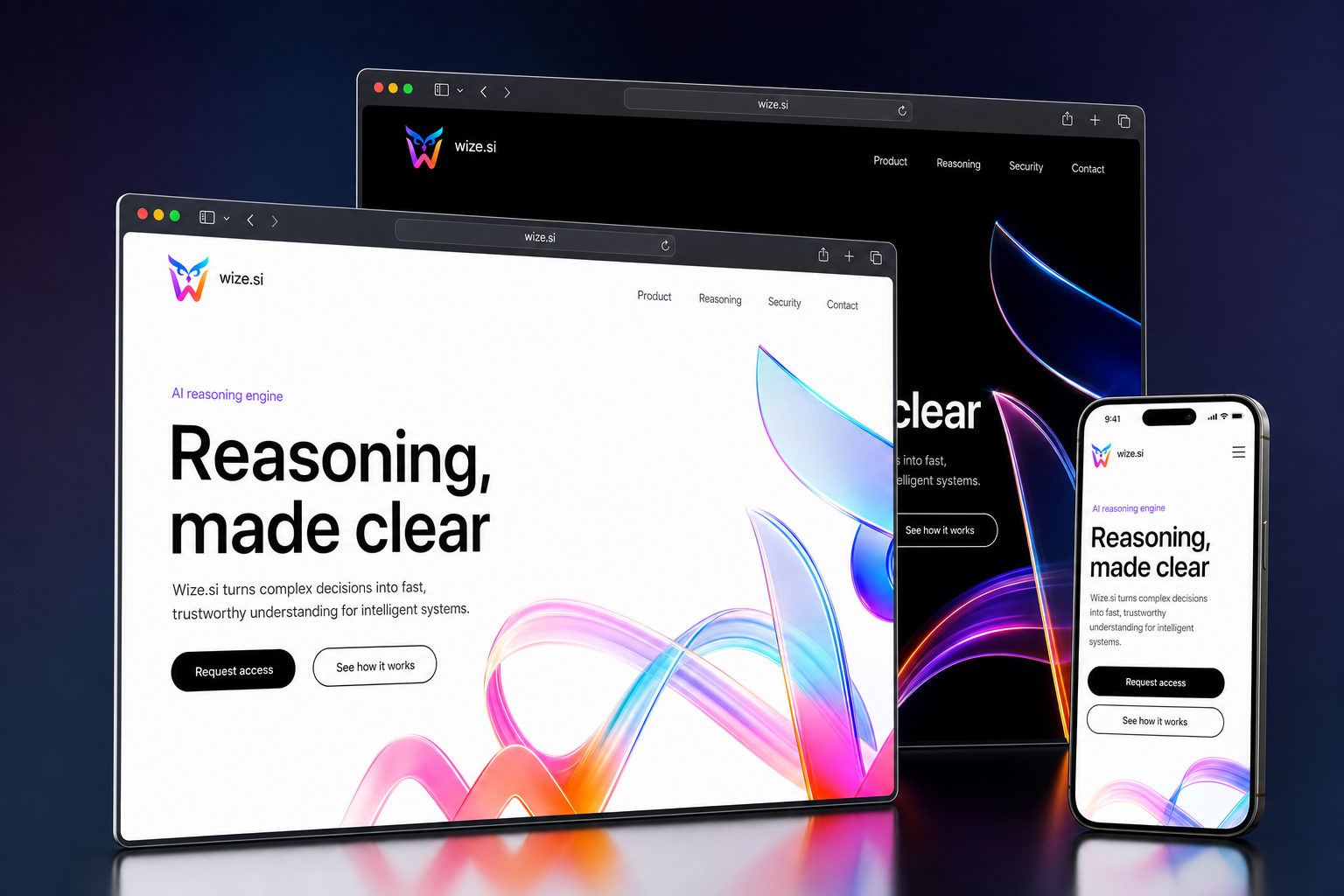 wize.si website concept preview