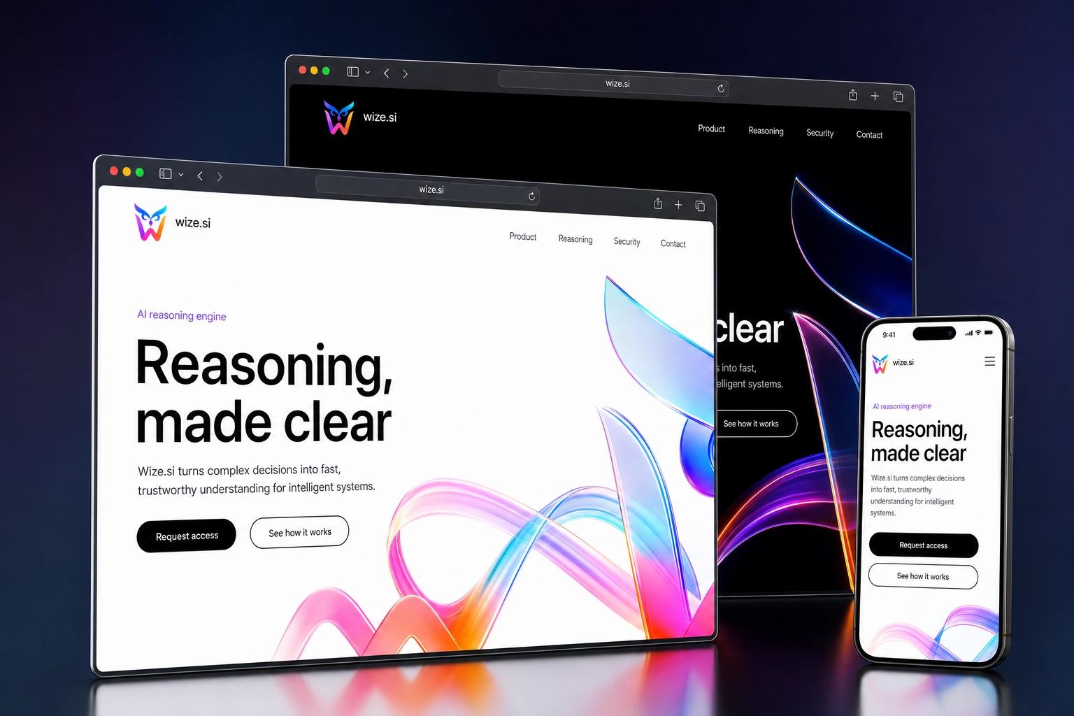 wize.si website concept preview