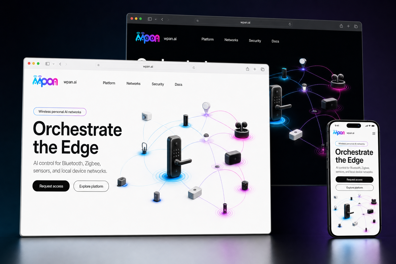 wpan.ai website concept preview enlarged