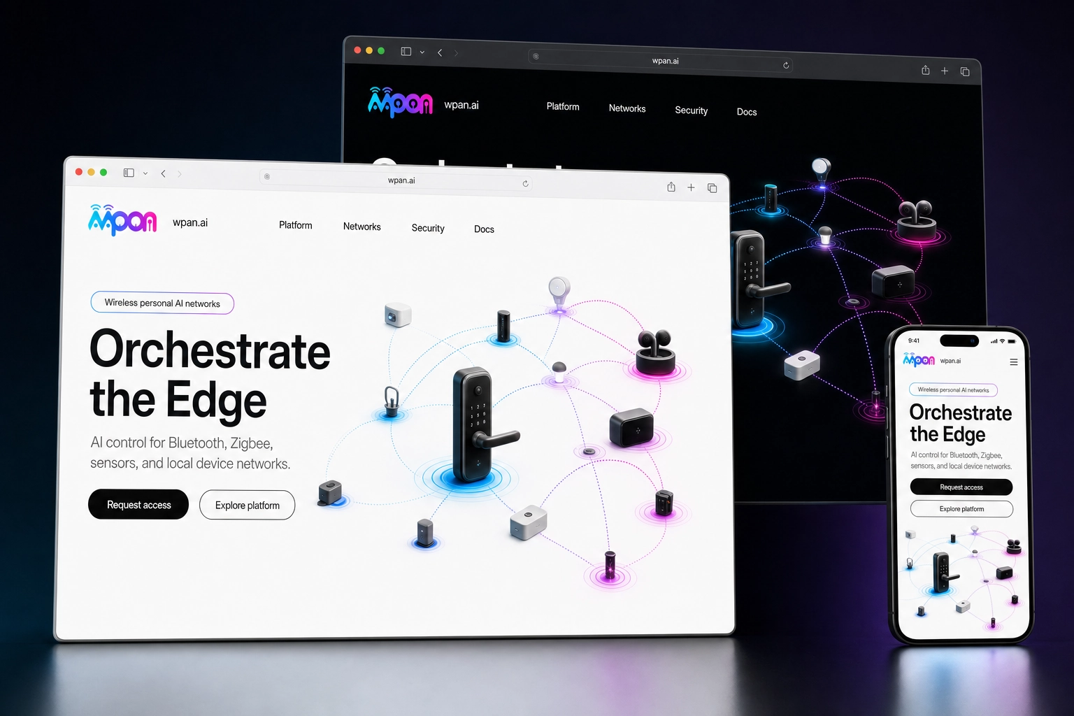 wpan.ai website concept preview