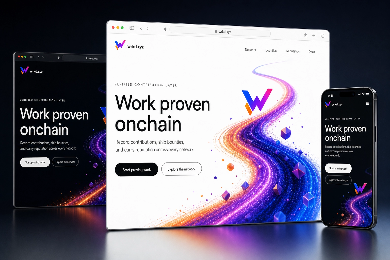 wrkd.xyz website concept preview
