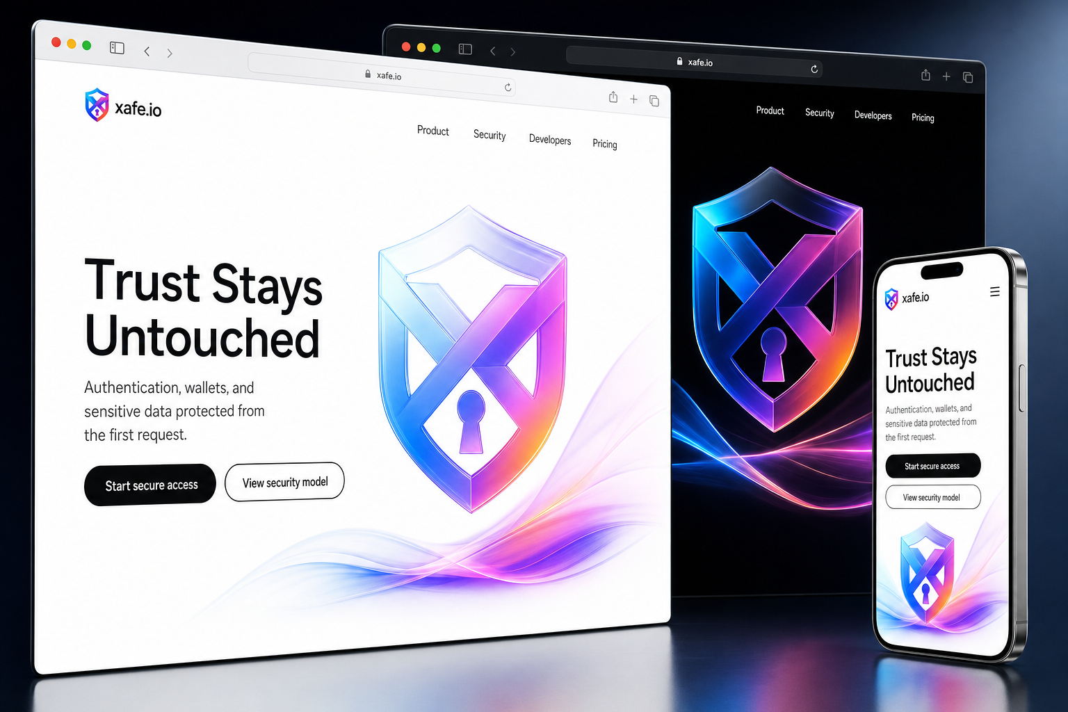 xafe.io website concept preview