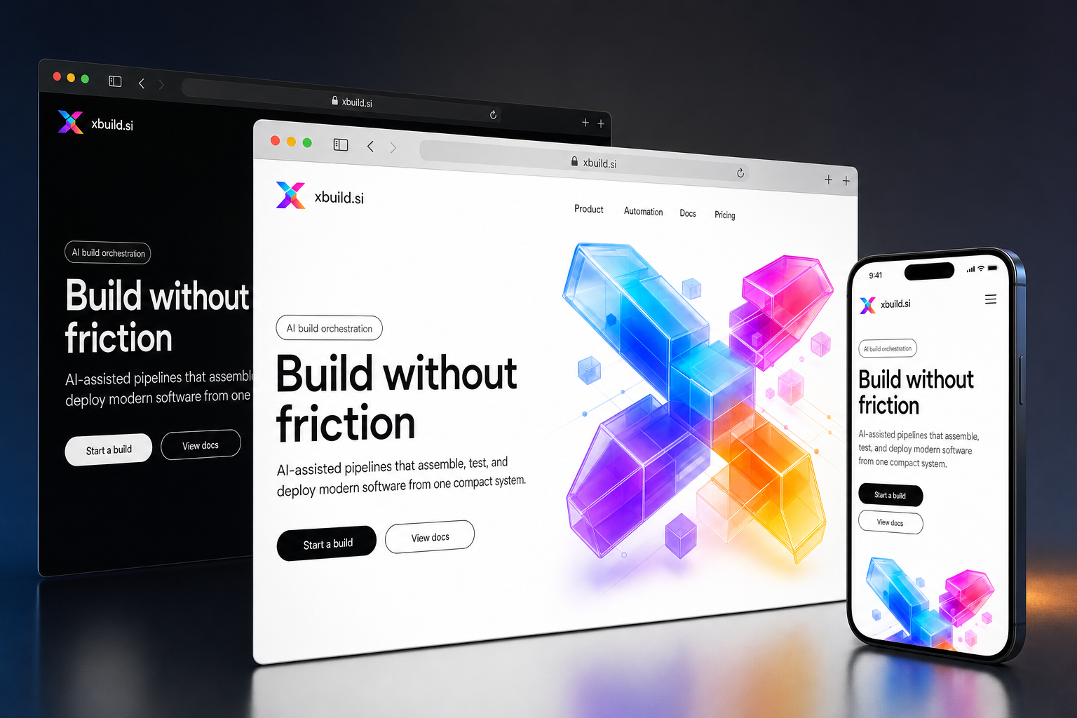 xbuild.si website concept preview