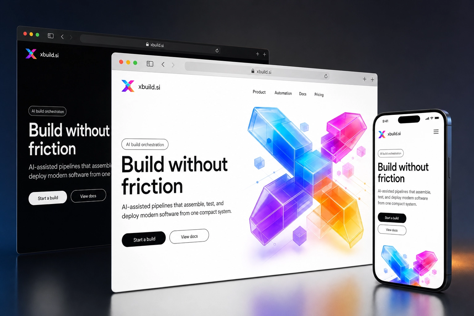 xbuild.si website concept preview