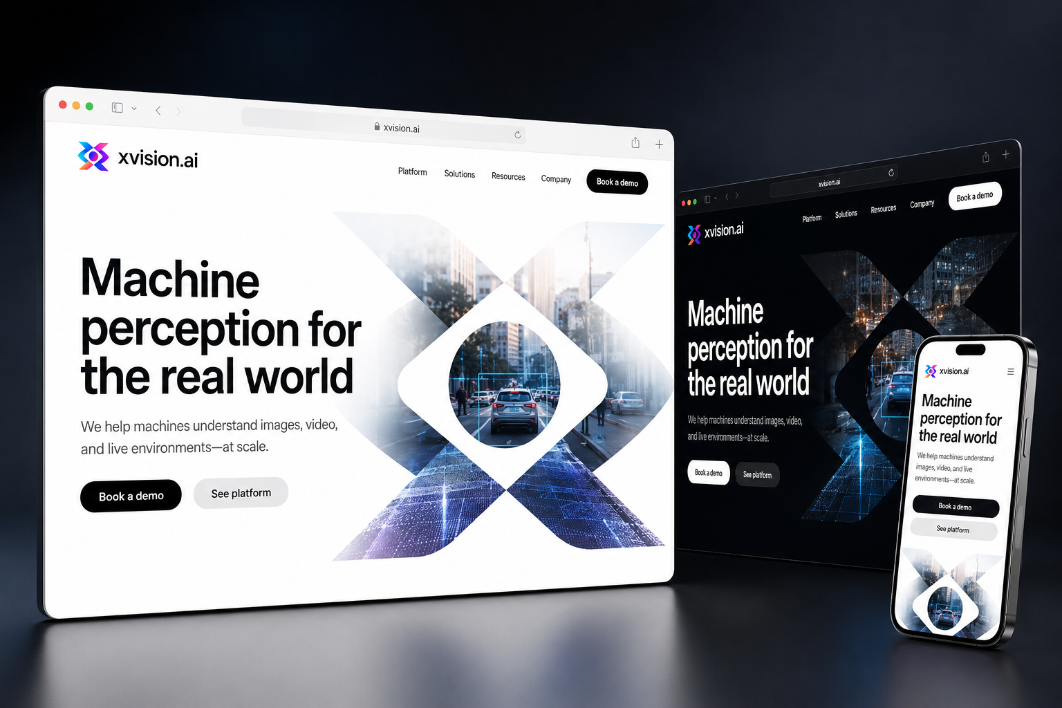 xvision.ai website concept preview