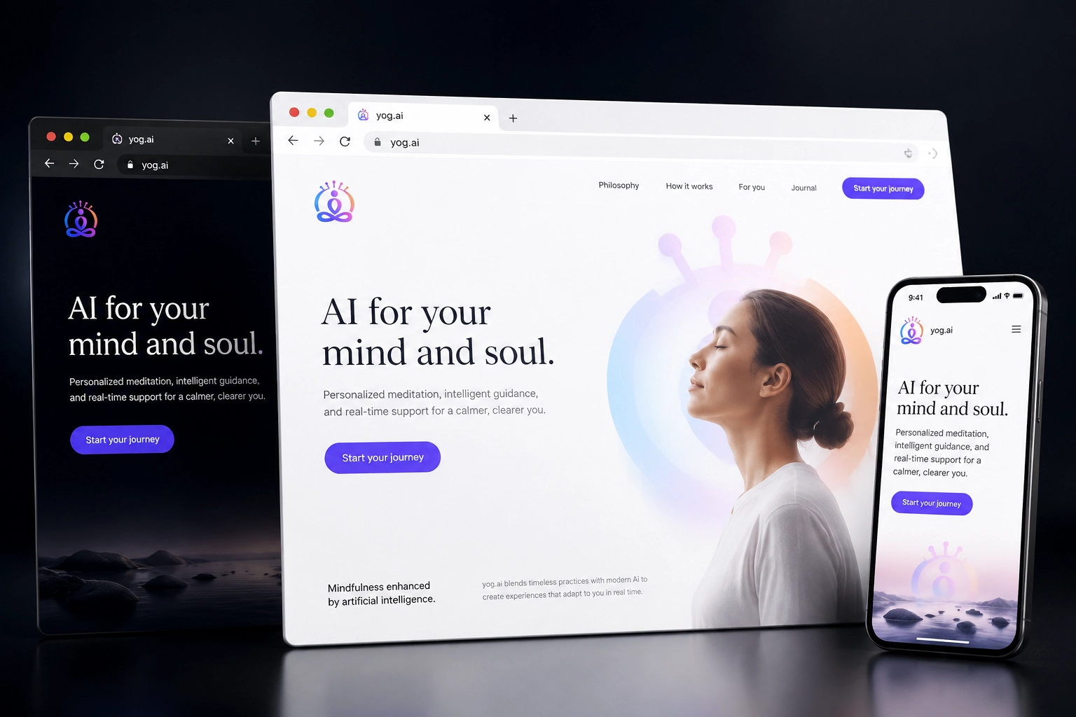 yog.ai website concept preview