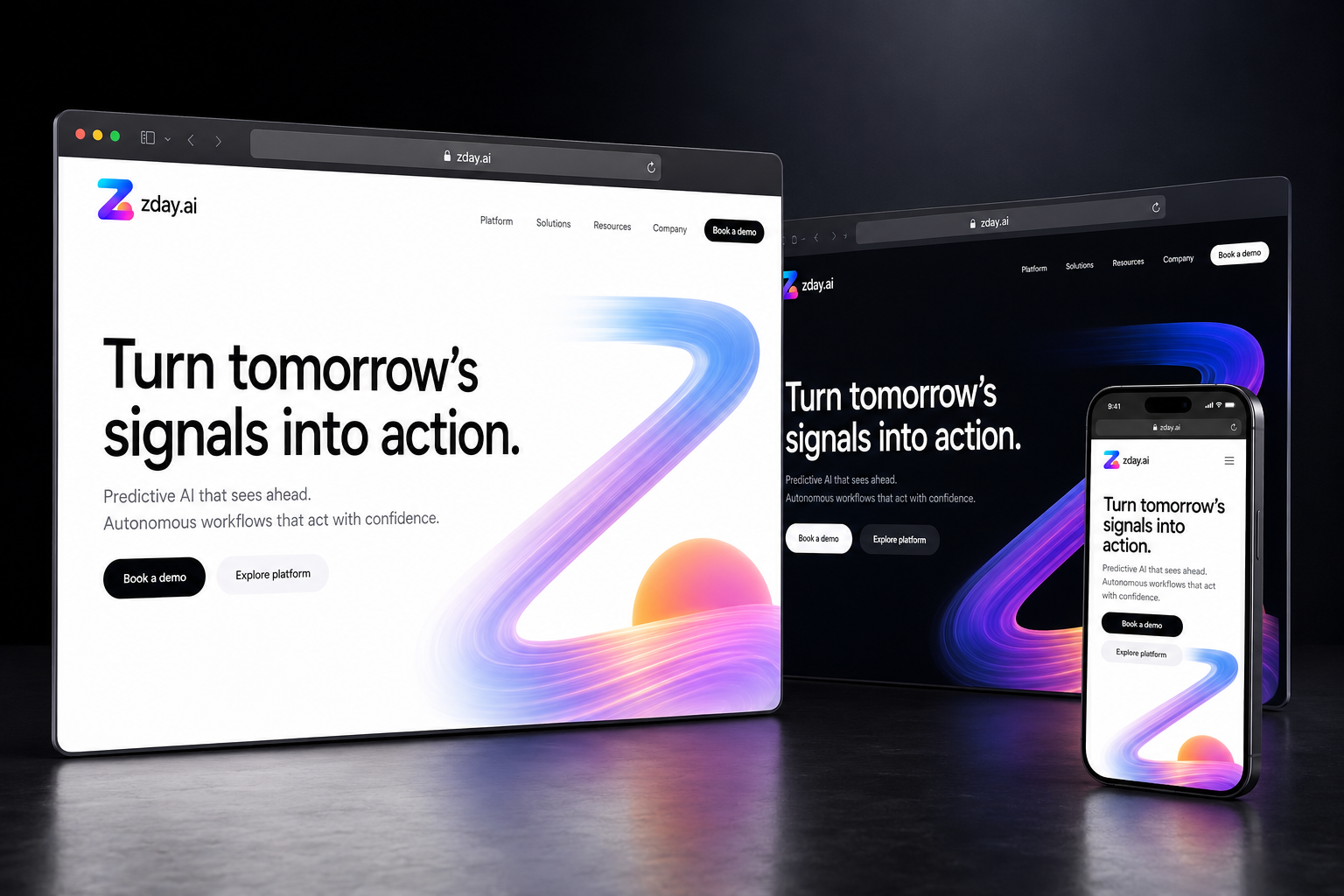 zday.ai website concept preview