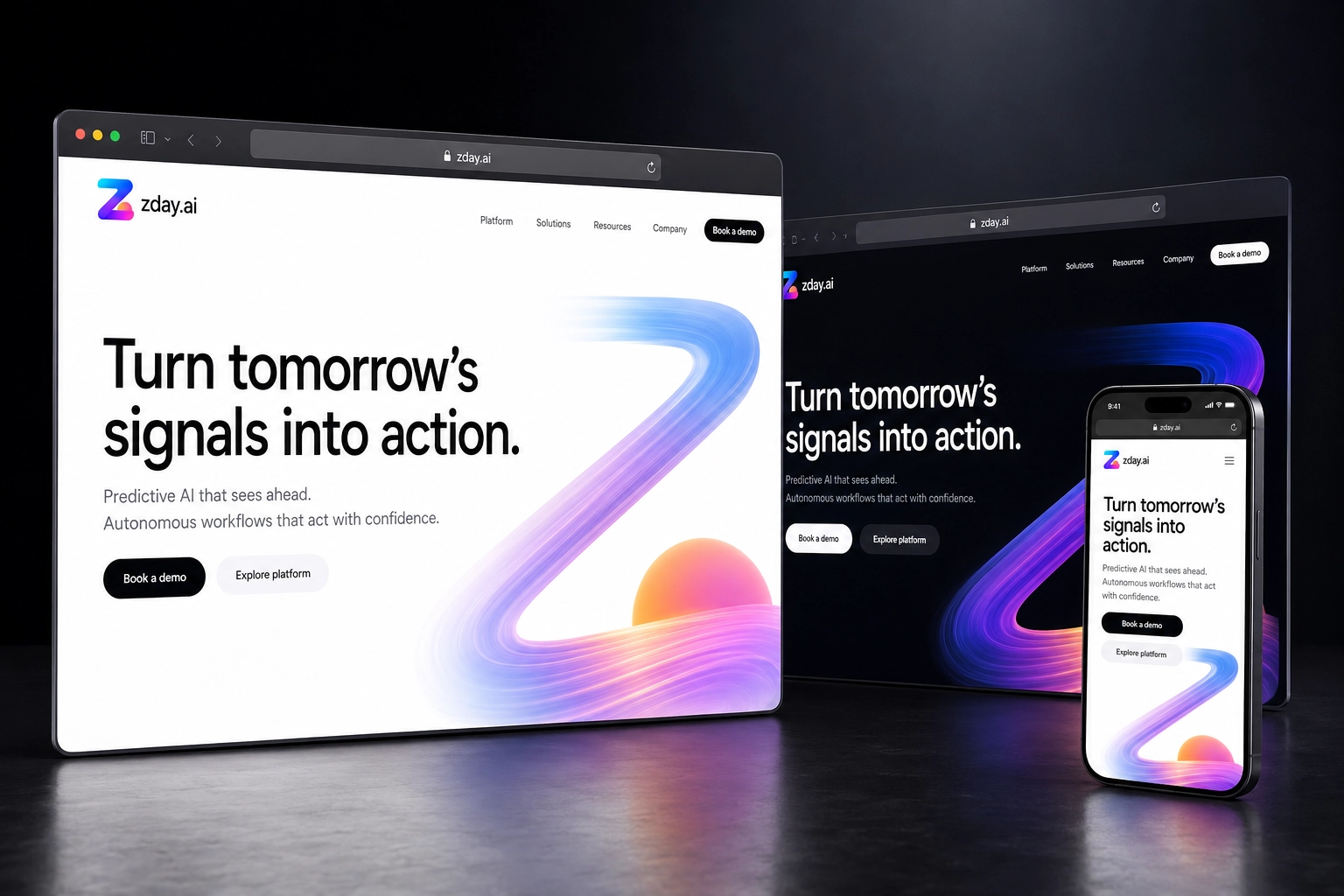 zday.ai website concept preview