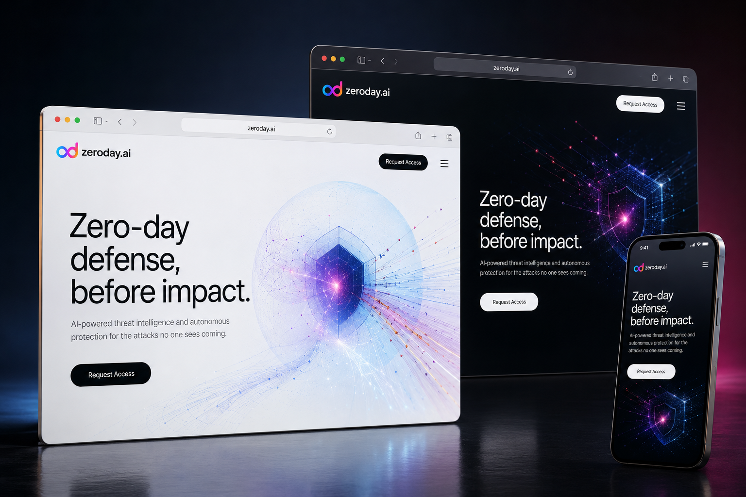 zeroday.ai website concept preview