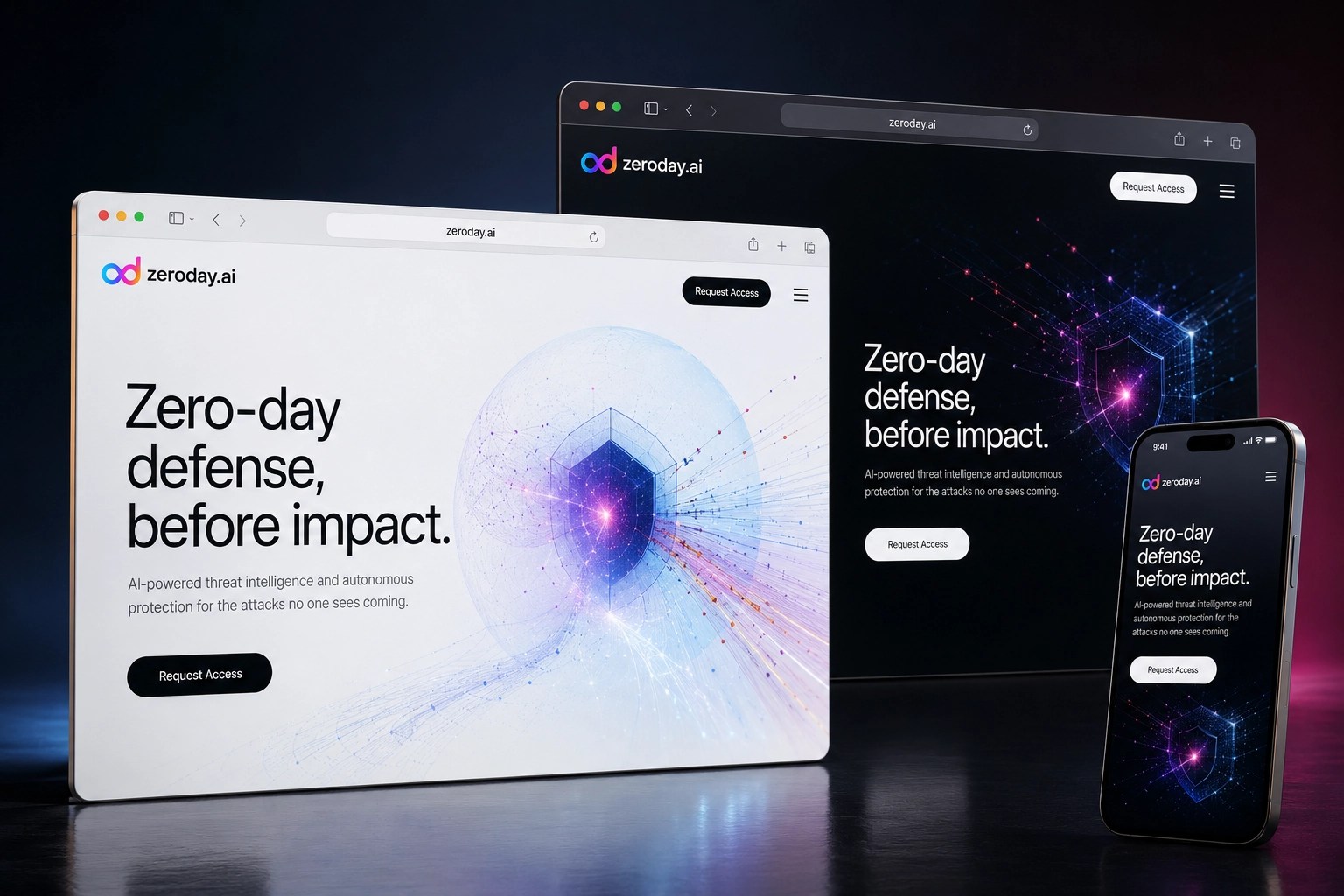 zeroday.ai website concept preview